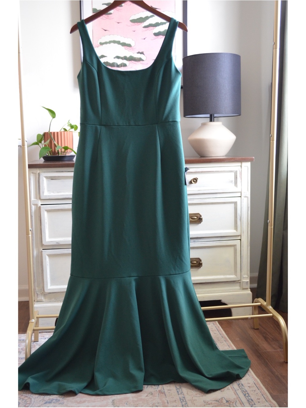 Lulus Sleeveless Emerald Green Mermaid Dress